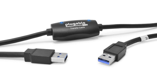 Plugable Technologies USB3-TRAN 2m USB 3.0 Data Transfer Cable - High-Speed for Windows