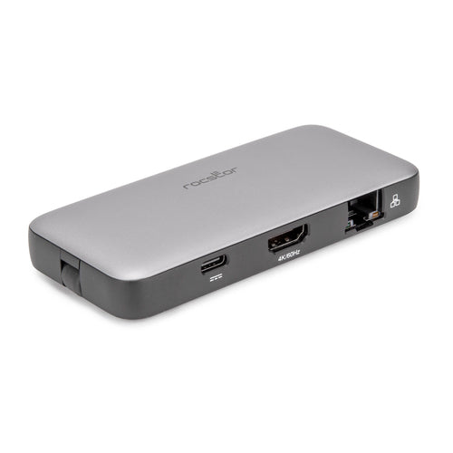USB-C Hub Rocstor Y10A305-S1 4K 60Hz HDMI RJ-45 USB 3.0