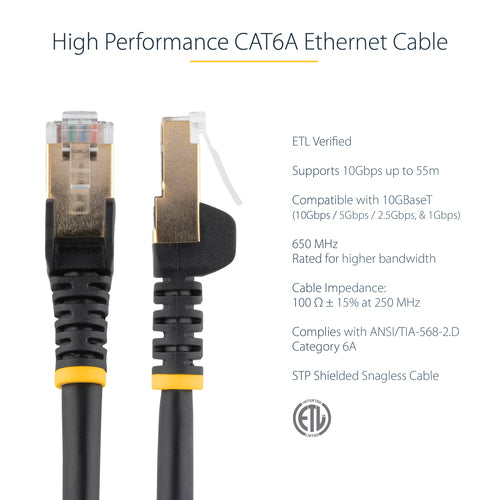 StarTech.com 6ASPAT2MBK networking cable