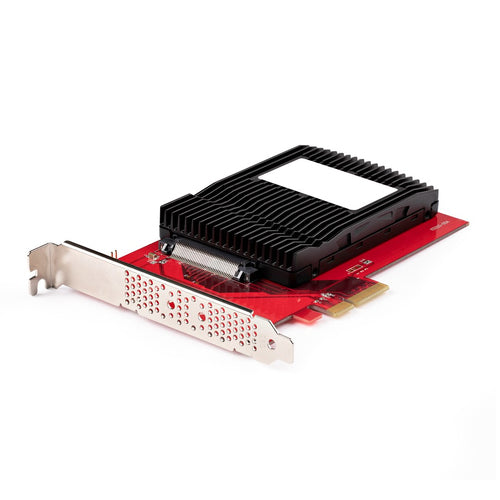 StarTech.com PEX4SFF8639U3 U.3 to PCIe Adapter Card - PCIe 4.0 x4 for 2.5" NVMe SSDs
