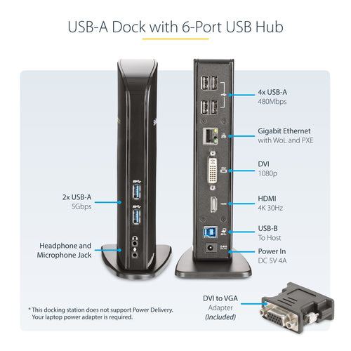 StarTech.com USB3SDOCKHD laptop dock/port replicator