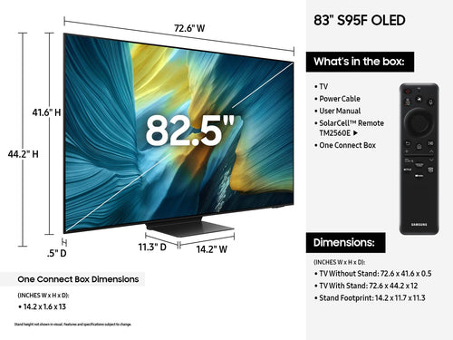 Samsung Series 9 83 Inch 4K UHD OLED Smart TV Wi-Fi
