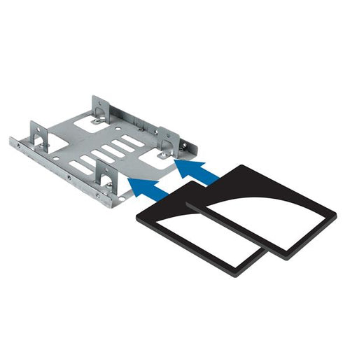 StarTech.com BRACKET25X2 Duales 2,5" auf 3,5" HDD Montage Bracket – Edelstahl