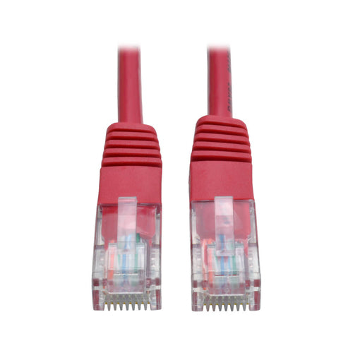 Cat5e Ethernet Cable 10ft 350MHz PoE Red U/UTP RJ45