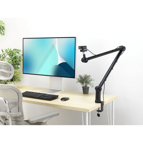 Kensington A1020 Mikrofonarm – Schreibtischhalterung – Schwarz Aluminium & Stahl
