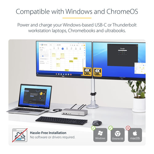 StarTech.com 155NA-USB4-DOCK laptop dock/port replicator