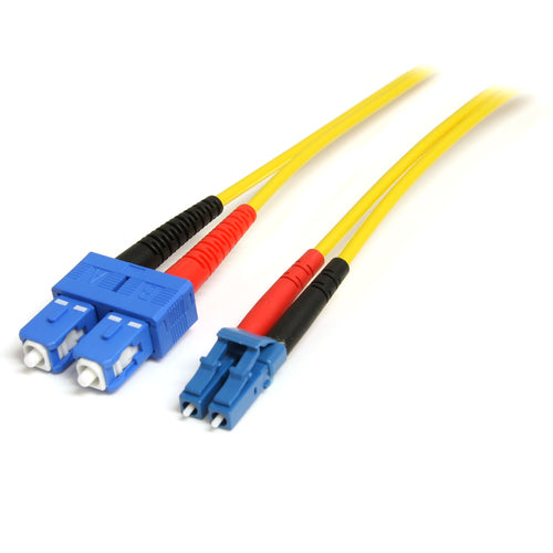 StarTech.com 4m Singlemode Duplex-Glasfaserkabel LC/SC – Gelb