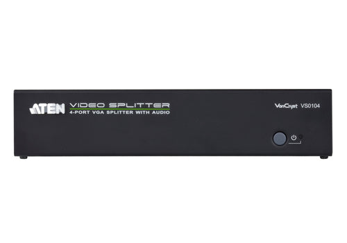 ATEN VS0104 VGA Video Splitter - 4 Outputs, 1920 x 1440 Resolution, Black