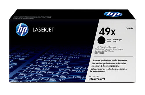 HP 49X Original LaserJet Tonerkartusche Schwarz Hohe Reichweite – 6000 Seiten – Schwarz