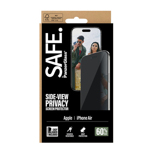 PanzerGlass SAFE. by ® Privacy Screen Protector iPhone Air | Ultra-Wide Fit w. EasyAligner
