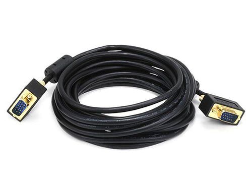 VGA Cable 4.6m Monoprice Male to Male D-Sub Black