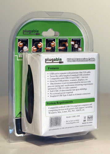 Plugable Technologies USB2-10M USB cable