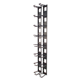 APC NetShelter AR8442 Vertikaler Kabelmanager - Schwarz, Kabelmanagement-Panel mit 8 Ringen