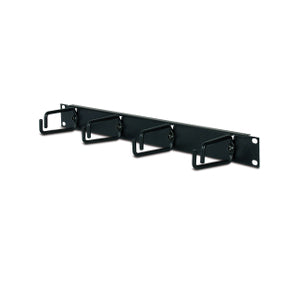 Horizontaler Kabelorganizer 1HE Rack Zubehör Schwarz für Kabelmanagement