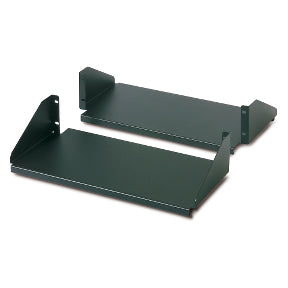 113 kg doppelseitige feste Ablage für 2-Post Rack – APC Schwarz