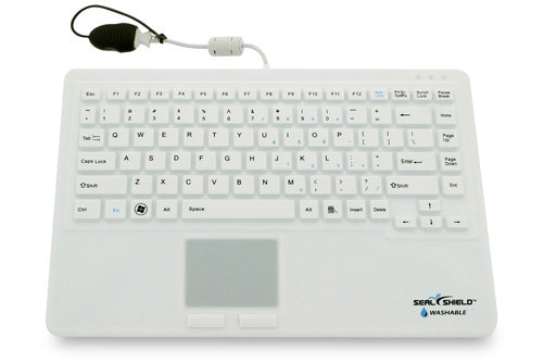 Kabelgebundene USB-Mini-Tastatur QWERTY Seal Shield SEAL TOUCH 2 Weiß