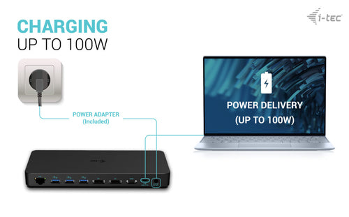 i-tec C31TRIPLEDOCKPDPRO2UK laptop dock/port replicator