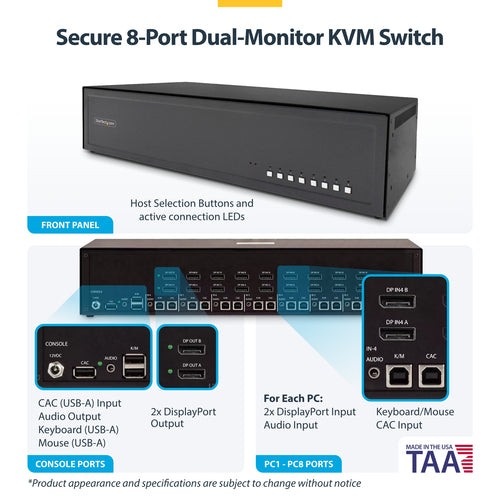 StarTech.com CK4-P208C KVM switch