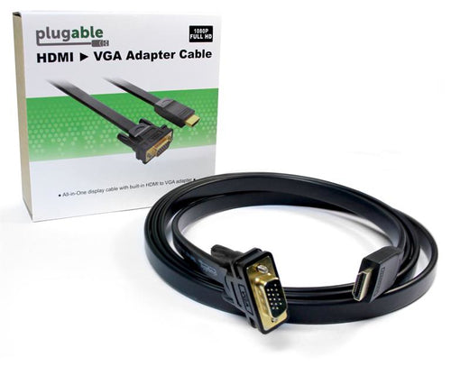 HDMI-auf-VGA-Videokabeladapter von Plugable Technologies, Stecker, gerade