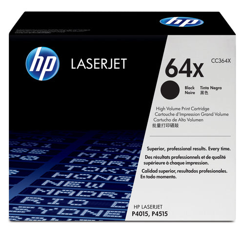 HP 64X High Yield Black Original LaserJet toner cartridge