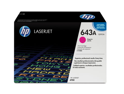 HP 643A Magenta Original LaserJet Tonerkartusche 10000 Seiten