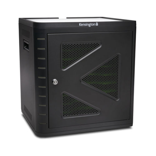 Kensington K67862AM Mobiles Gerätemanagement-Wagen – Schwarz, Tablet-Ladeschrank