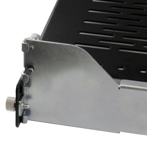 2U Vented Sliding Server Rack Shelf 19 Inch Adjustable Depth 125lb Capacity