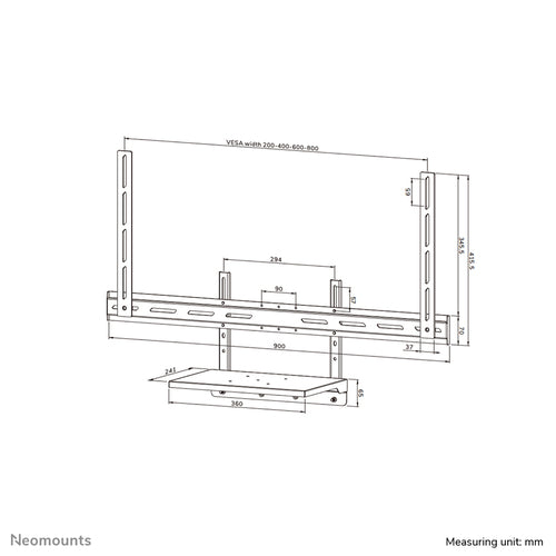 Neomounts AV45-500BL TV mount accessory