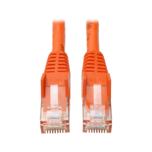 Cat6 Gigabit Ethernet Cable 10ft Tripp Lite Snagless PoE Orange