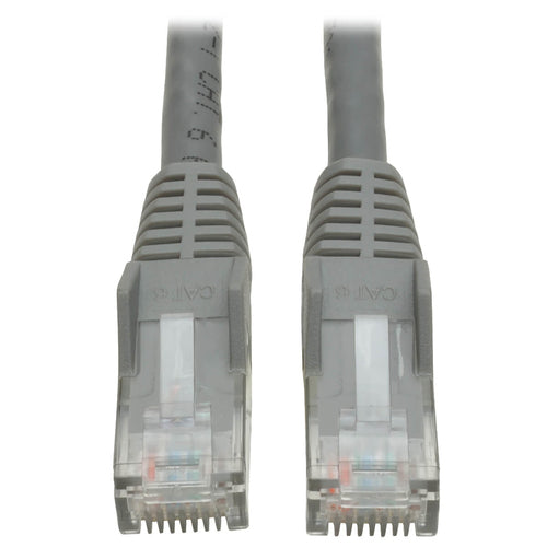 Cat6 Ethernet Cable Tripp Lite N201-001-GY 1ft Snagless Gray RJ45