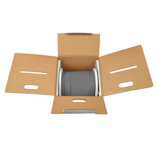 Cat6 Gigabit Solid Core UTP Bulk Ethernet Cable 1000ft Gray