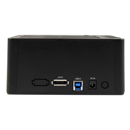 StarTech.com SDOCK2U33EB Dual-Bay USB 3.0 eSATA SATA Hard Drive Docking Station - 2.5/3.5" Compatibility