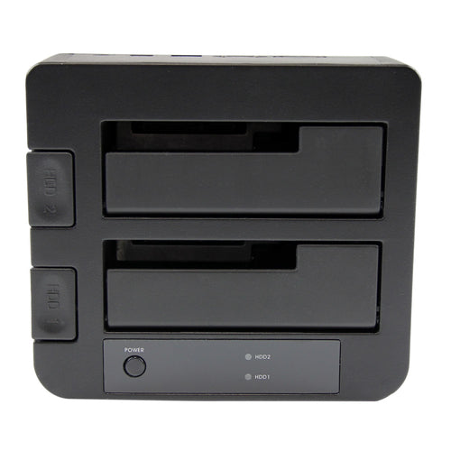 StarTech.com SDOCK2U33EB Dual-Bay USB 3.0 eSATA SATA Hard Drive Docking Station - 2.5/3.5" Compatibility