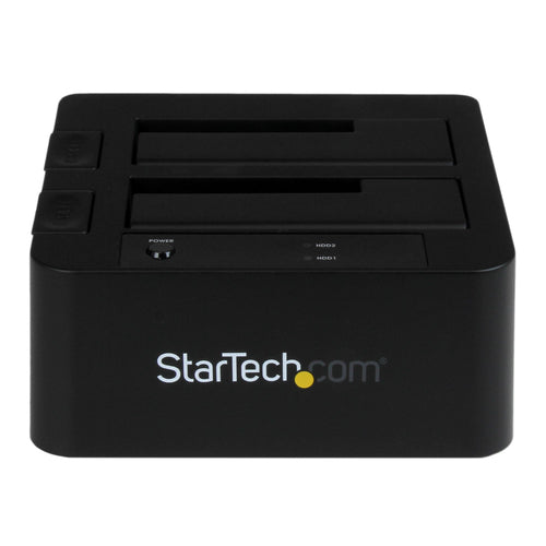 StarTech.com SDOCK2U33EB Dual-Bay USB 3.0 eSATA SATA Hard Drive Docking Station - 2.5/3.5" Compatibility