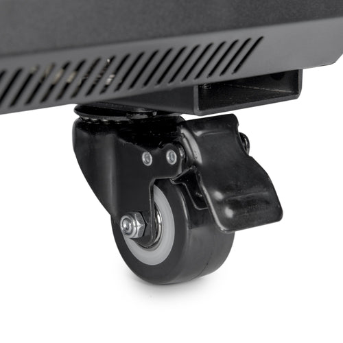 Castor Wheels Rack Accessory Black Stainless Steel 4pcs