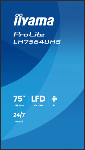 iiyama LH7564UHS-B1AG Signage Display