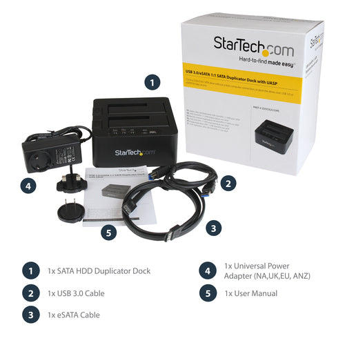 StarTech.com SDOCK2U33RE media duplicator