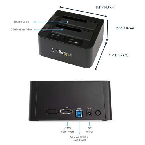 StarTech.com SDOCK2U33RE media duplicator