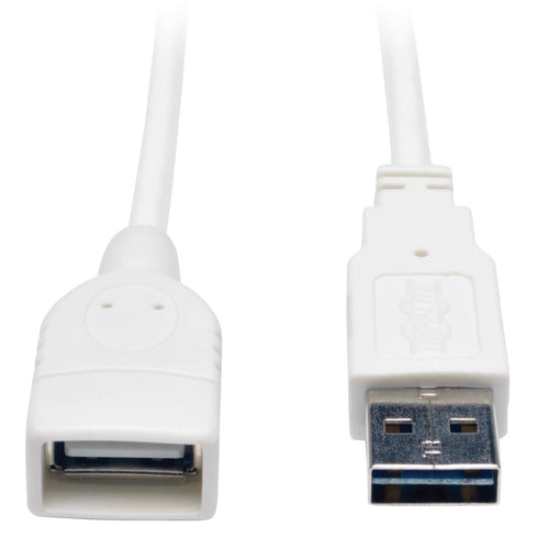 USB 2.0 Verlängerungskabel 3m Tripp Lite Reversible A auf A Weiß