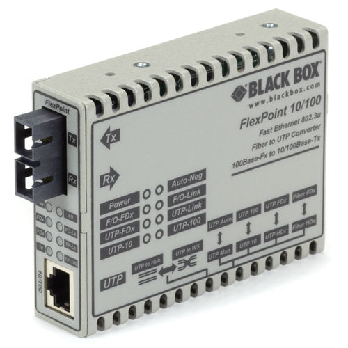 Black Box FLEXPOINT 10/100 BASETX network media converter
