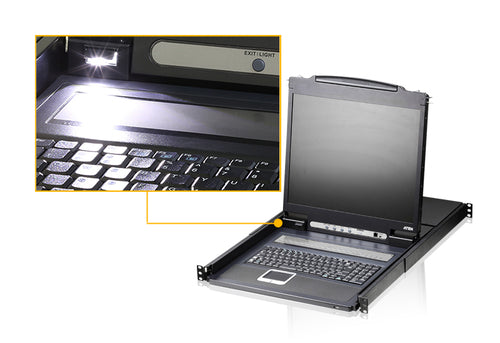 ATEN CL1308N KVM-Switch - 1280x1024, Rackmontagefähig, 1HE, Schwarz