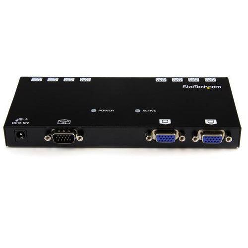 8 Port VGA Video Extender over Cat 5 1600x1200 150m StarTech.com Black