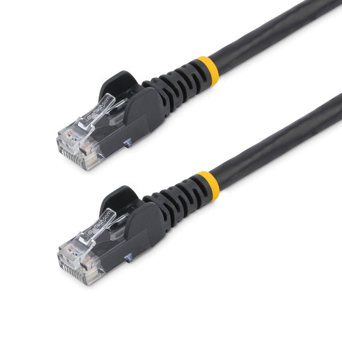 CAT6-Ethernetkabel, 10er-Pack, 1,8 m, schwarz, U/UTP, 24AWG, knickgeschützt