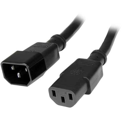 Power Cable StarTech.com PXT100143 3ft IEC C14 to C13 15A 125V