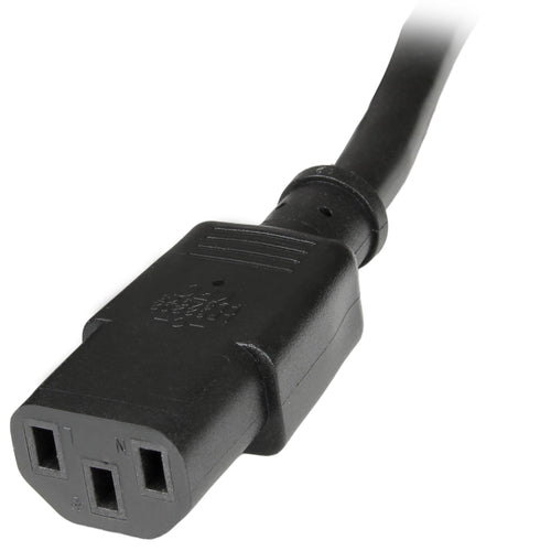 Power Cable StarTech.com PXT100143 3ft IEC C14 to C13 15A 125V