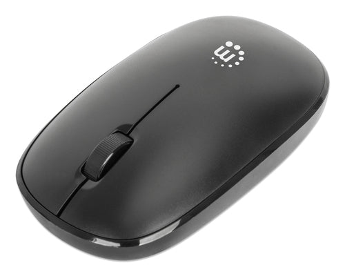 Wireless Optical Mouse Manhattan MW3050 1200 DPI 2.4GHz USB-A Ambidextrous Black