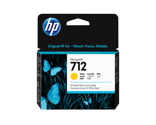 Ink Cartridge HP DesignJet 712 29-ml Yellow Thermal Inkjet T210 T230 T250 T630 T650