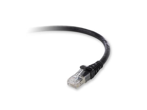 Belkin Cat. 6a Patch Cable, RJ-45 Male, RJ-45 Male, 7ft, Black networking cable