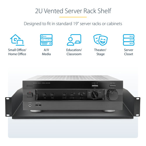 StarTech.com CABSHELFV2U-12-RACK rack accessory