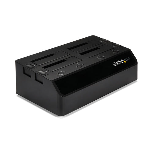 StarTech.com SDOCK4U33 4-Bay USB 3.0 to SATA Docking Station - Black - Hot-Swap, SSD/HDD Support